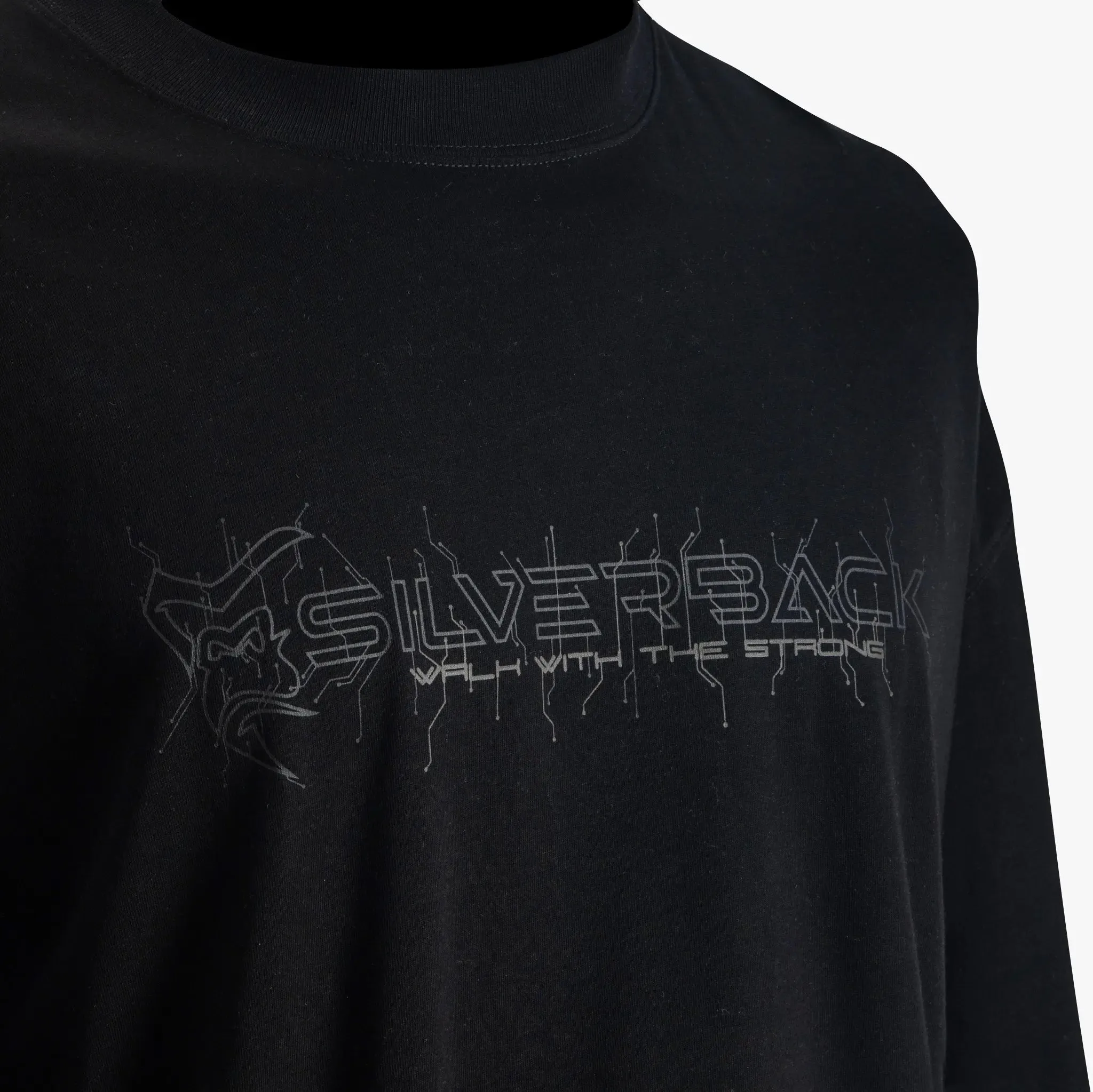 Cyberback T-Shirt - Black/Grey