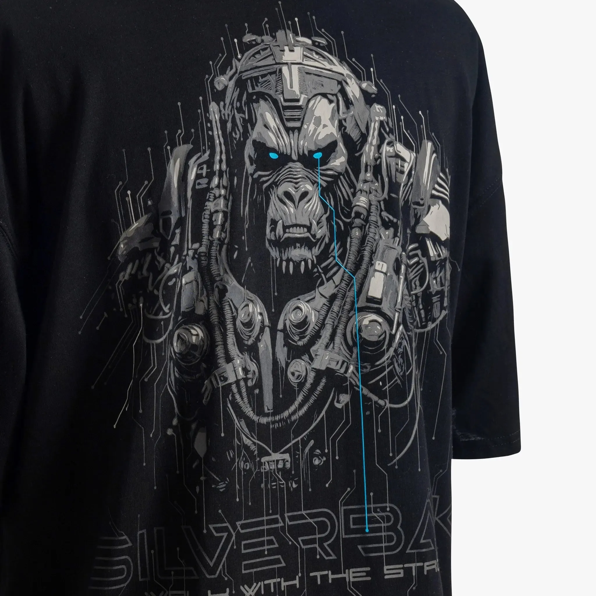 Cyberback T-Shirt - Black/Grey