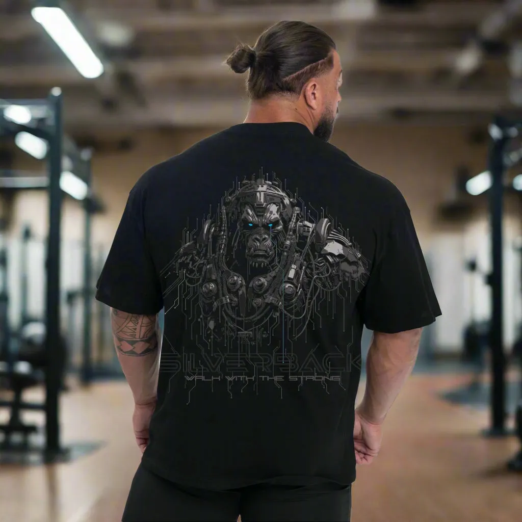 Cyberback T-Shirt - Black/Grey