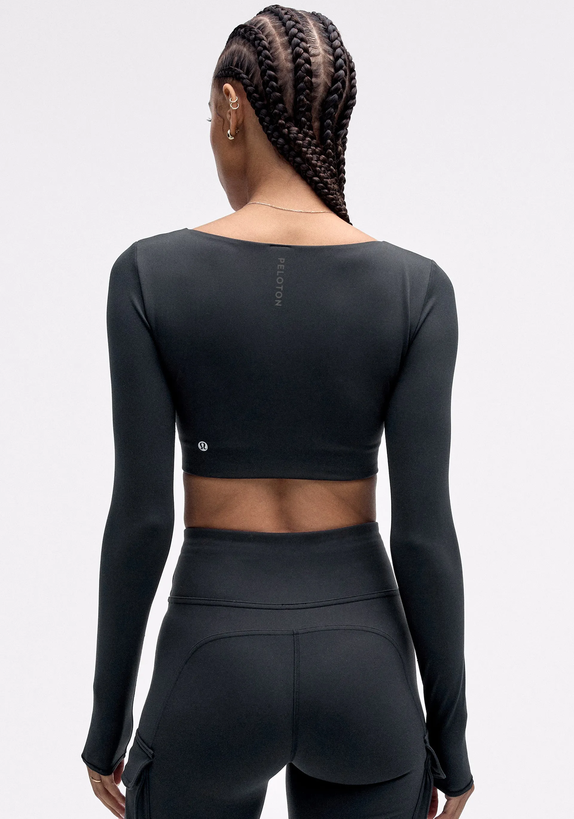 Everlux V-Neck Long-Sleeve Bra Top | Light Support, A/B Cup