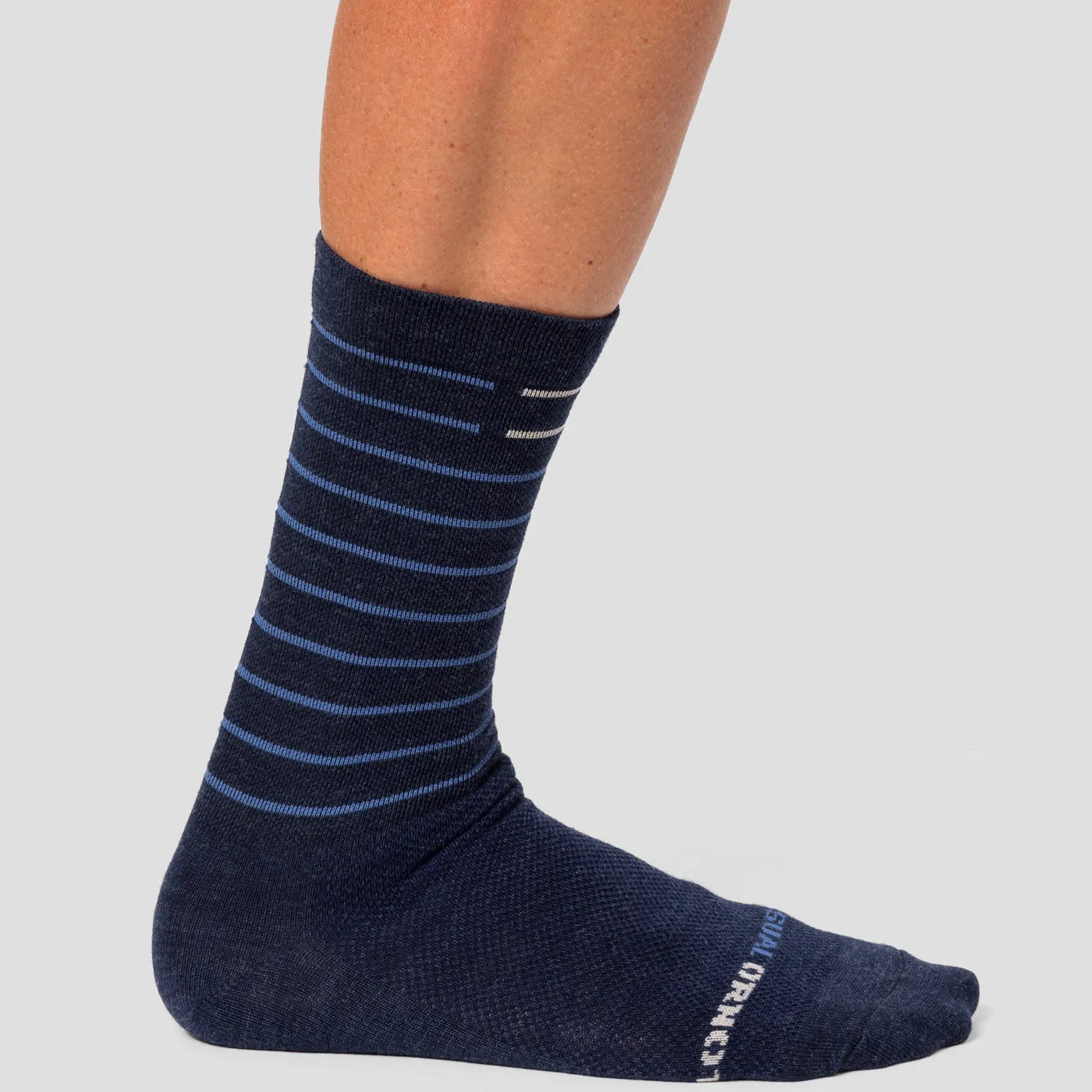 Merino Line Sock - Indigo