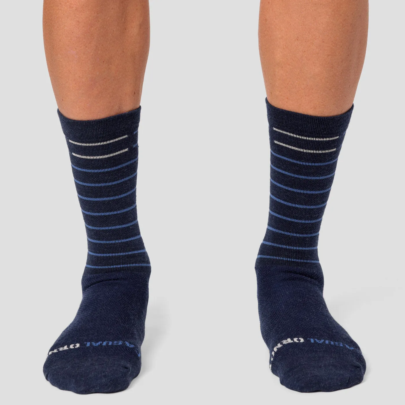 Merino Line Sock - Indigo