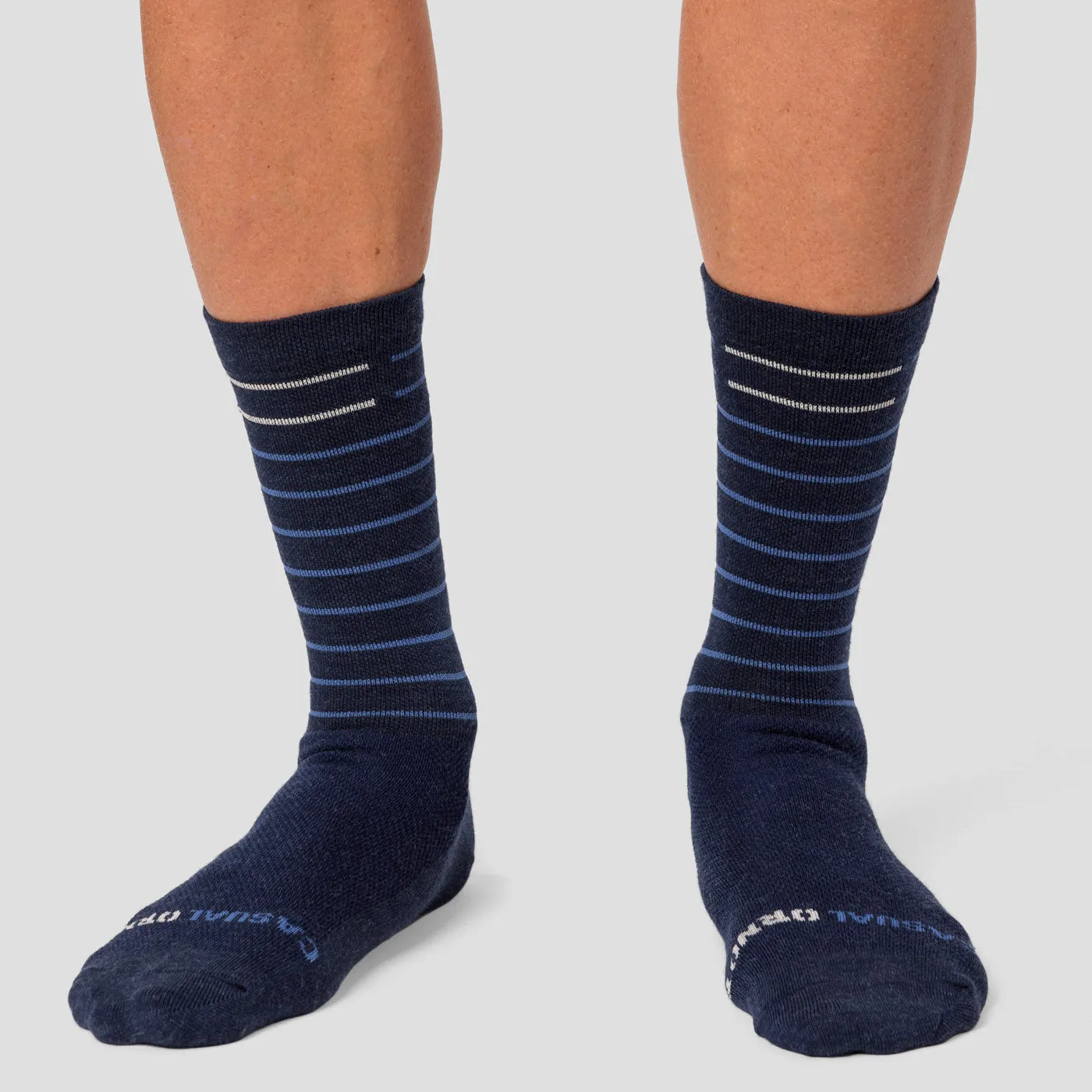 Merino Line Sock - Indigo