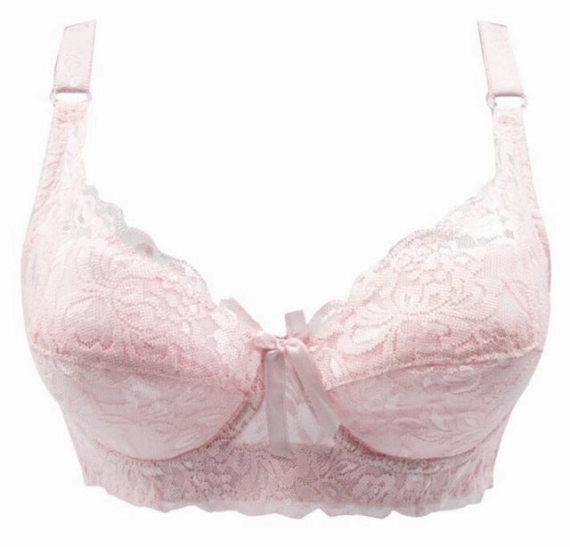 Plus size wireless adjustable lace Women's bra