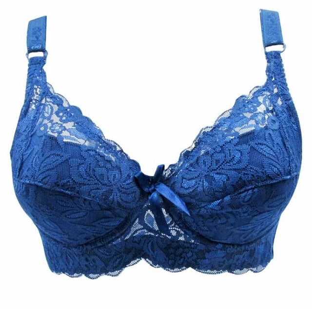 Plus size wireless adjustable lace Women's bra