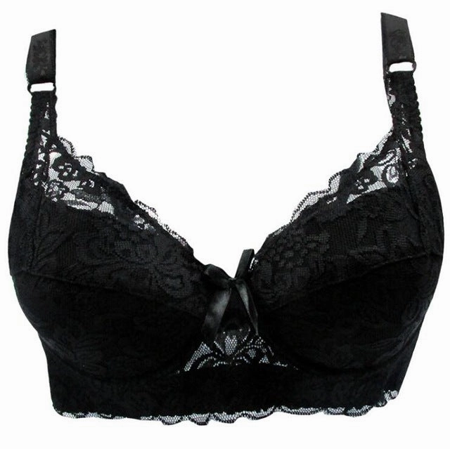 Plus size wireless adjustable lace Women's bra