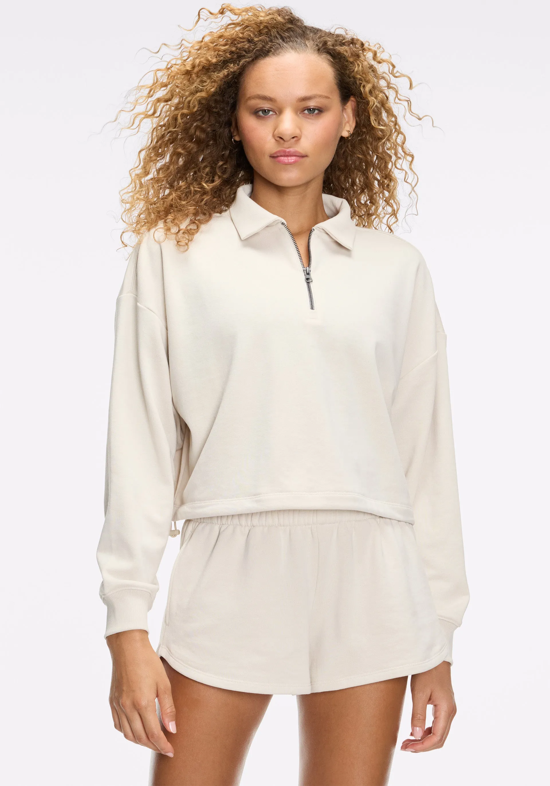Soft French Terry Polo ? Zip