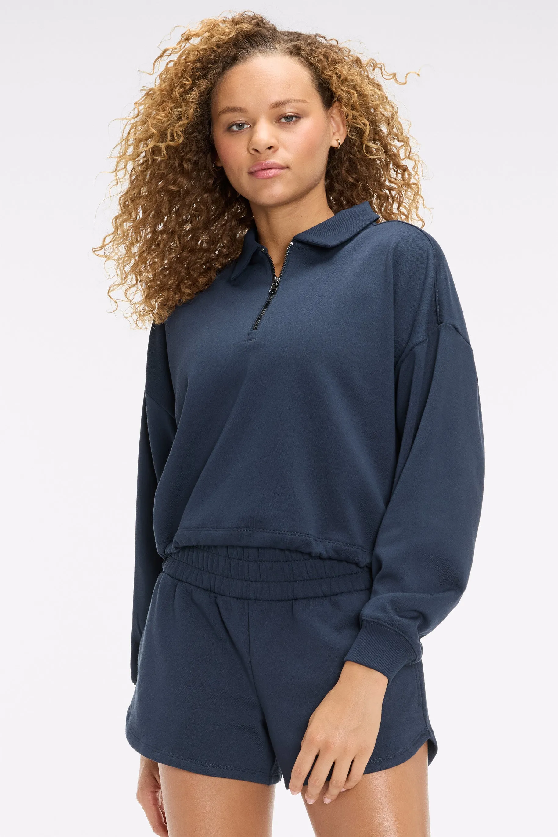 Soft French Terry Polo ? Zip