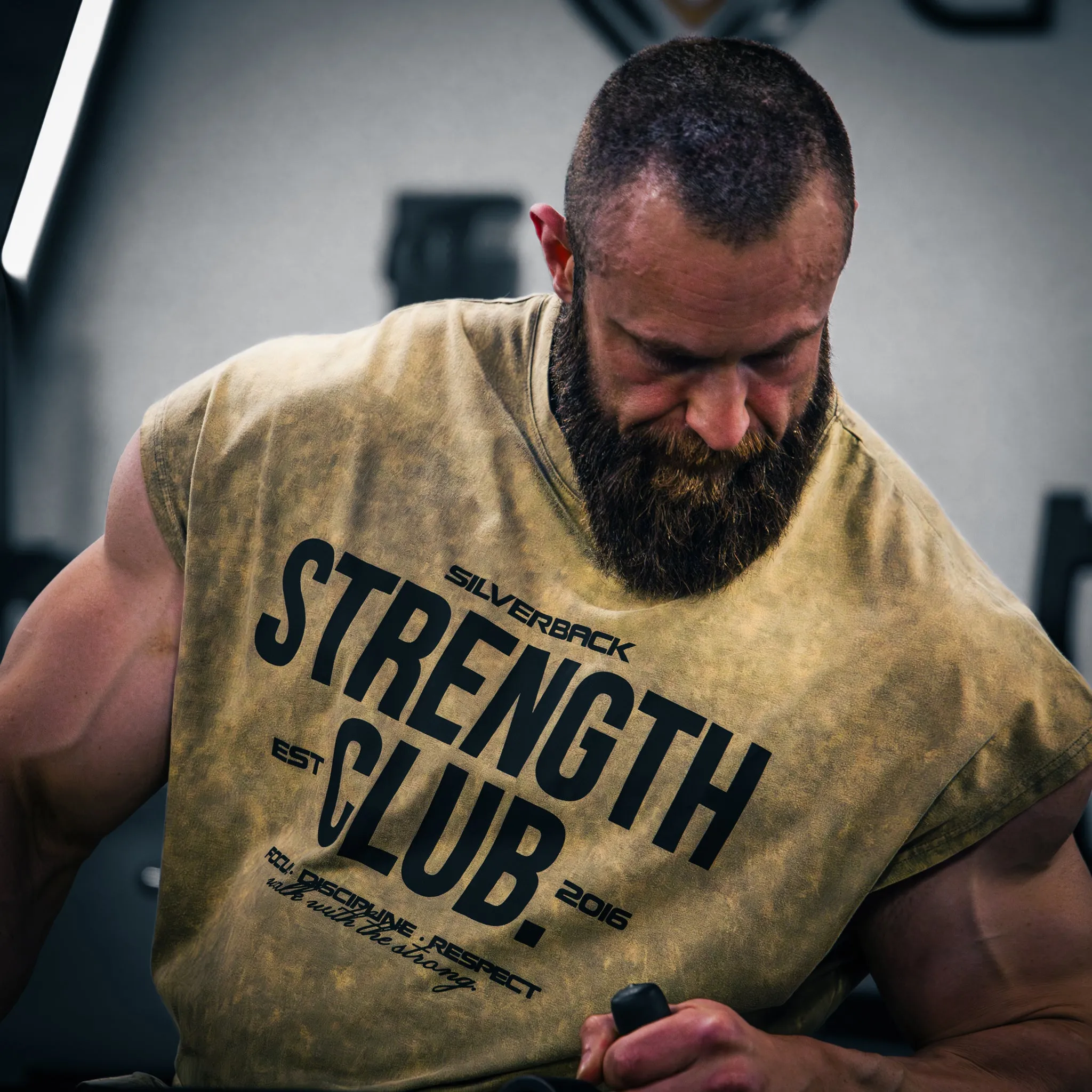 Strength Club - Acid Wash Cut Off Tee