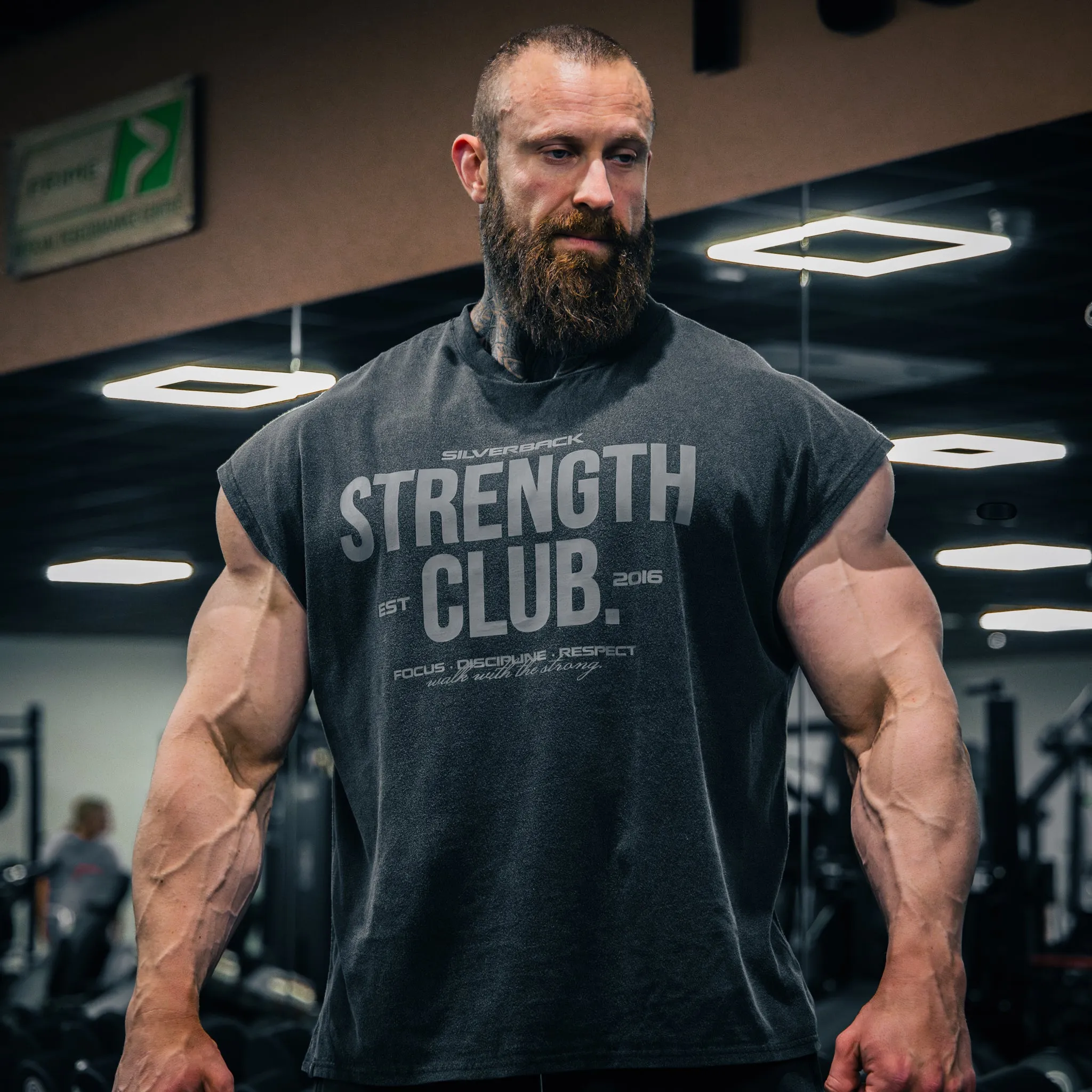 Strength Club - Acid Wash Cut Off Tee